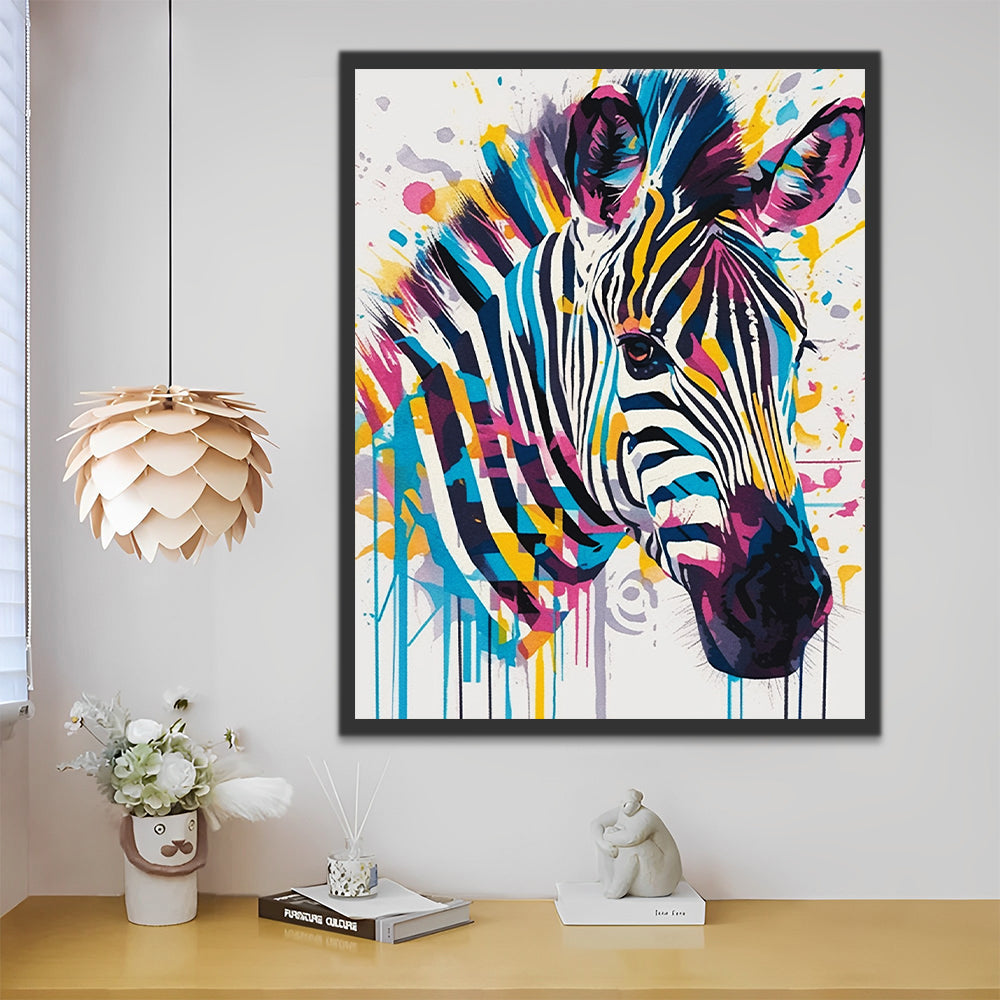 Zebra Schilderen op Nummers