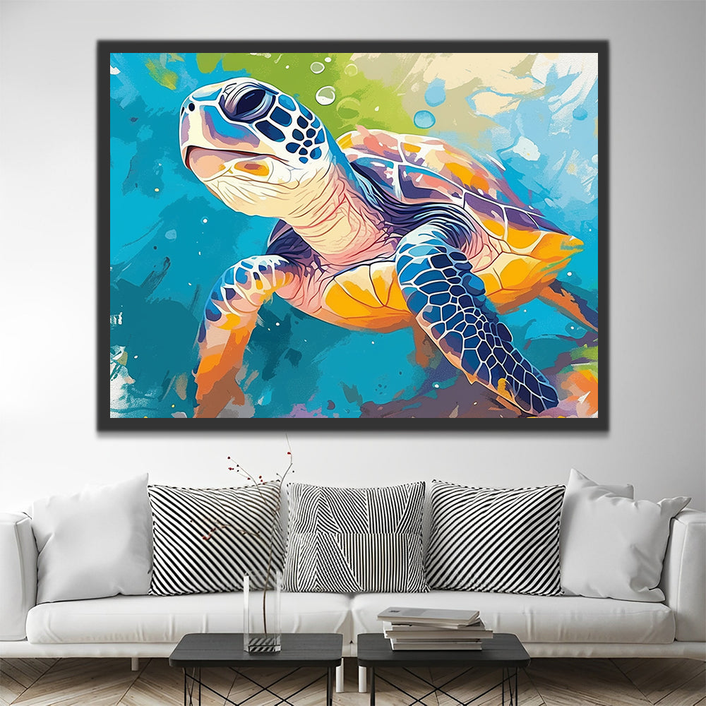 Zeeschildpad Schilderen op Nummers