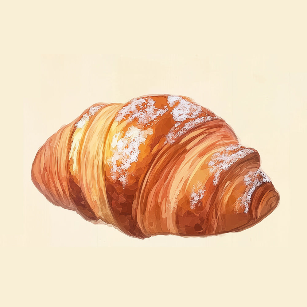 Zoete en Hartige Croissants Mini Schilderen op Nummers
