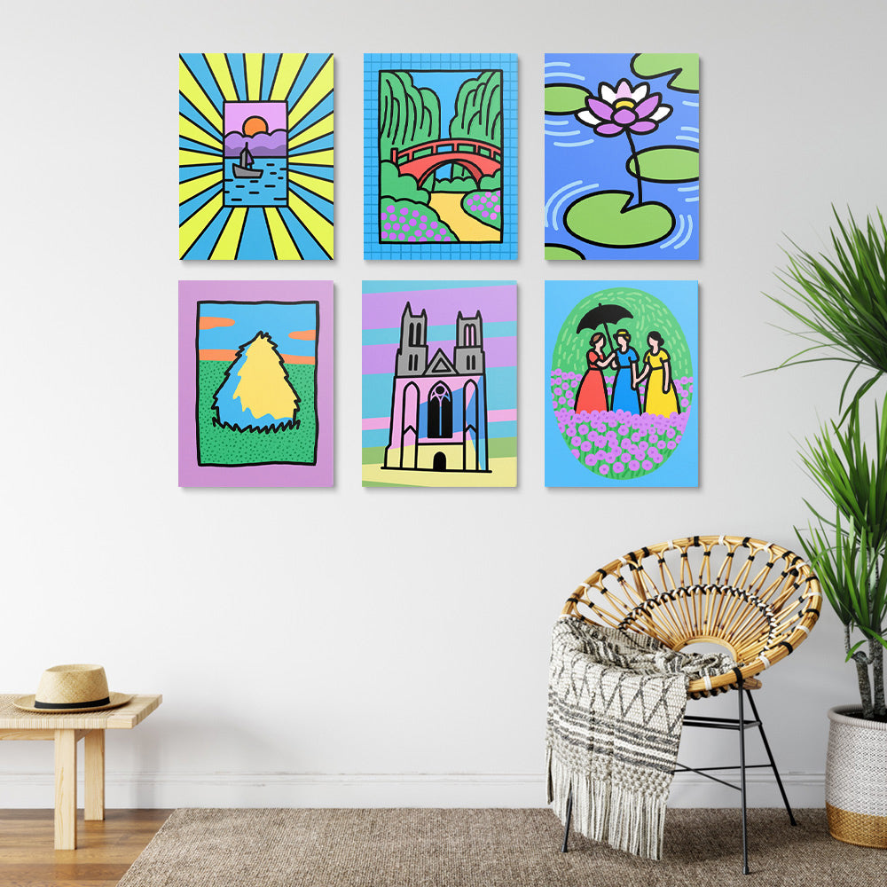 Zomerreis 6 Stuks Mini Schilderen op Nummers