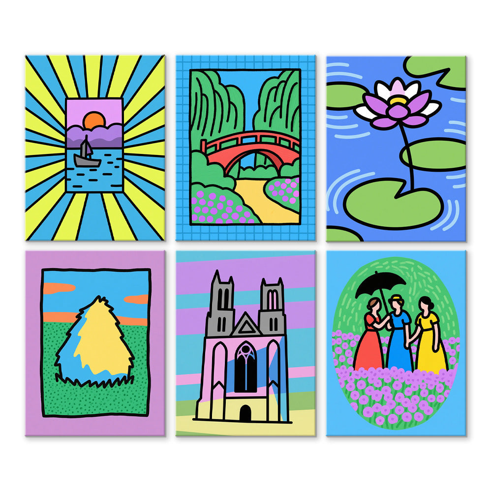 Zomerreis 6 Stuks Mini Schilderen op Nummers