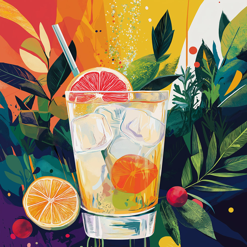 Zomers Frisdrank met IJs Schilderen op Nummers