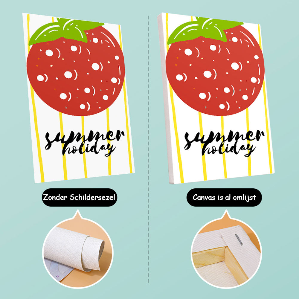 Zomerse Fruitijsjes 6 Stuks Mini Schilderen op Nummers