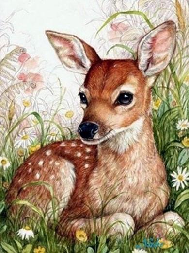 Animal Deer Paint By Numbers Canvas Wall Set PBNDEERL42