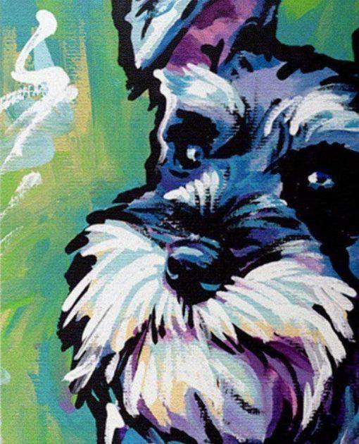 Animal Dog Paint By Numbers Canvas Wall Set PBNDOGN26