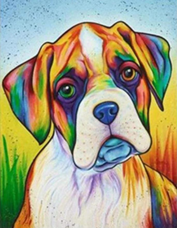 Animal Dog Paint By Numbers Canvas Wall Set PBNDOGN32