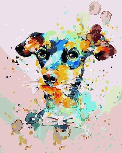 Animal Dog Paint By Numbers Canvas Wall Set PBNDOGN9