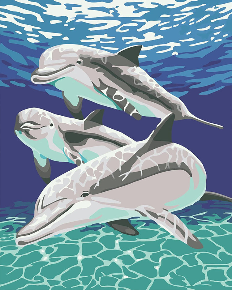 Zeedier Dolfijnen Schilderen op Nummers PBNDOL005
