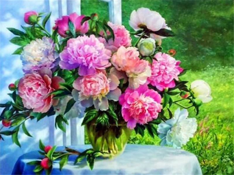 Plant Flower Paint By Numbers Canvas Wall Set PBNFLOW42