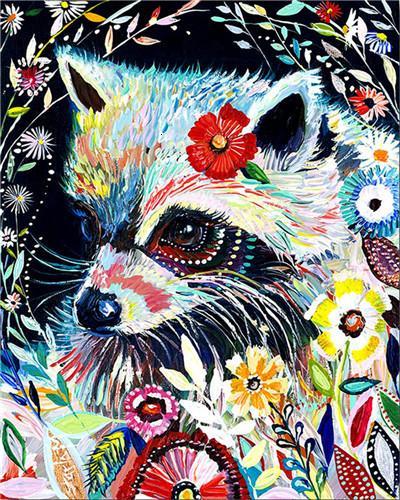Animal Fox Paint By Numbers Canvas Wall Set PBNFOXL7