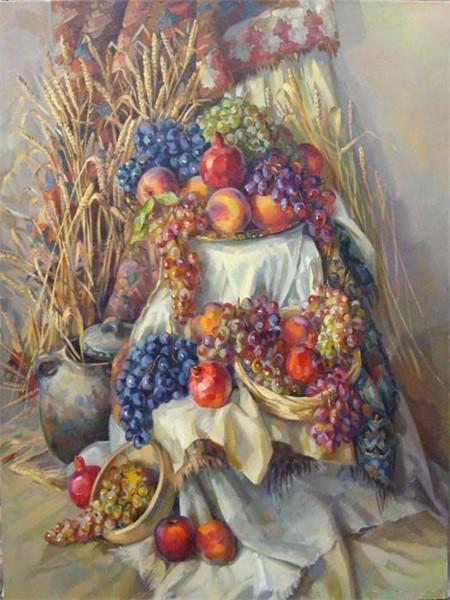 Plant Fruit Paint By Numbers Canvas Wall Set PBNFRUL10