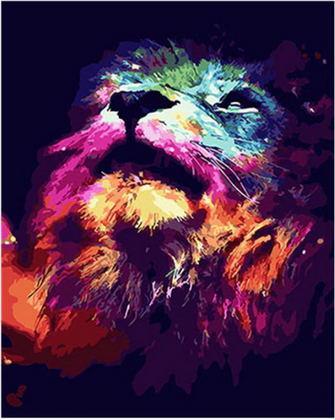 Animal Lion Paint By Numbers Canvas Wall Set PBNLIONL21