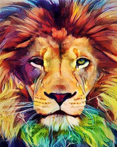 Animal Lion Paint By Numbers Canvas Wall Set PBNLIONL26