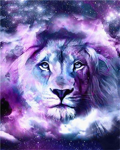 Animal Lion Paint By Numbers Canvas Wall Set PBNLIONL3