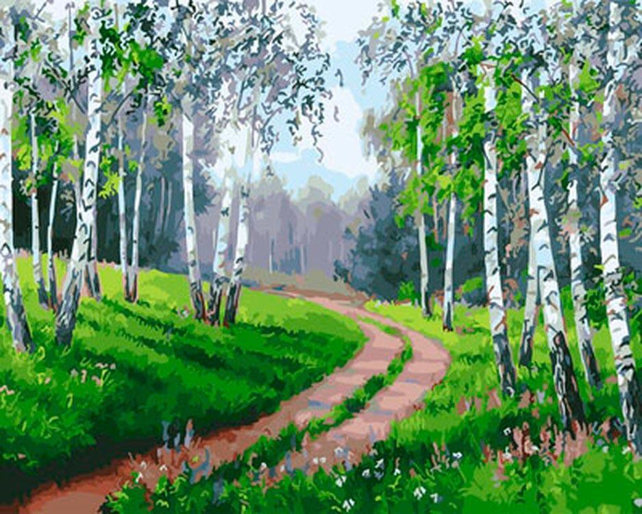 Landscape Nature Paint By Numbers Canvas Wall Set PBNNATW138