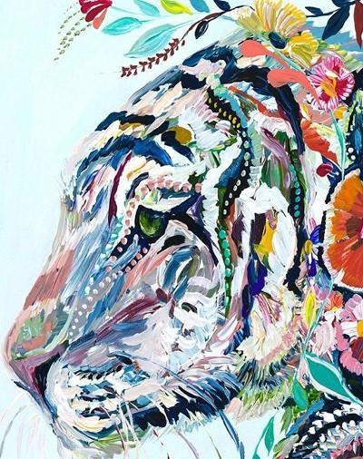 Animal Tiger Paint By Numbers Canvas Wall Set PBNTIGL15