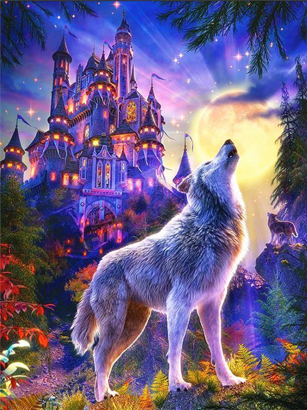 Animal Wolf Paint By Numbers Canvas Wall Set PBNWOLFL27