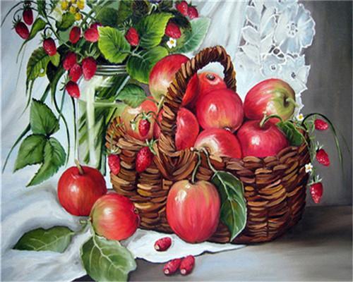 Aardbeien en Appels Schilderen op Nummers