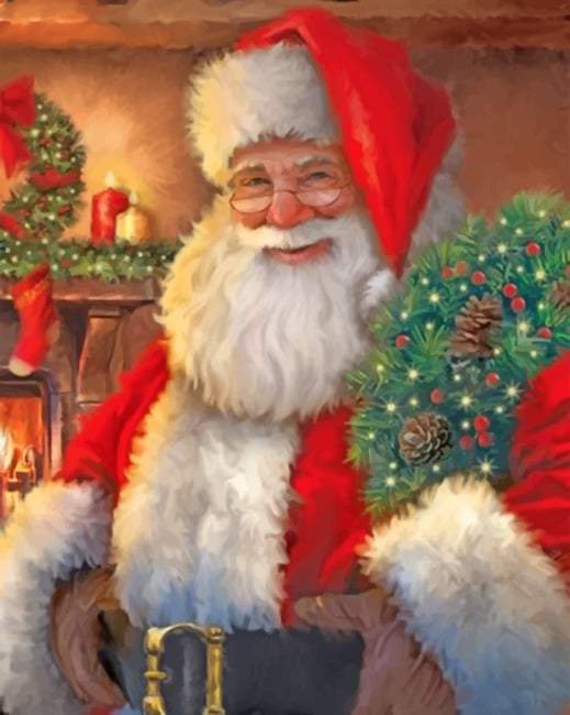 Aardige Kerstman Schilderen op Nummers