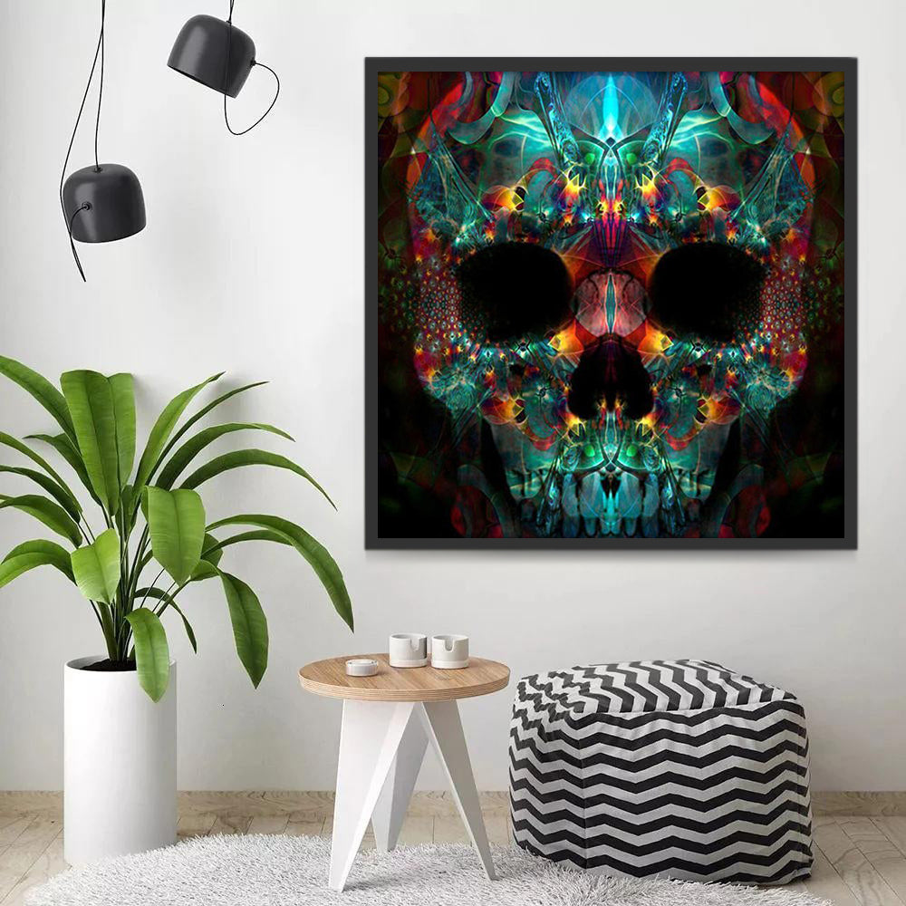 Abstract Gedecoreerd Skelet Schilderen op Nummers
