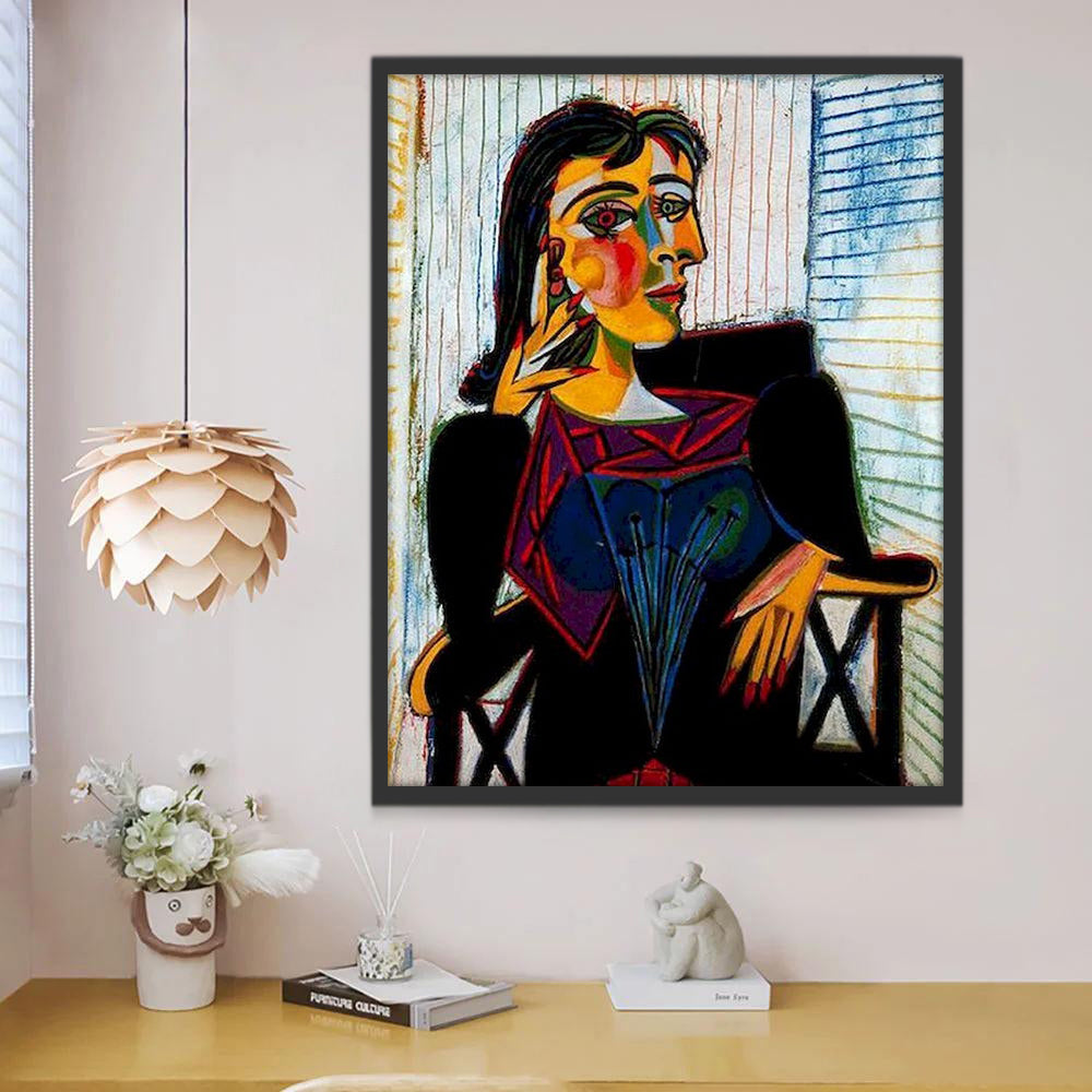 Abstract Vrouwenportret Schilderen op Nummers