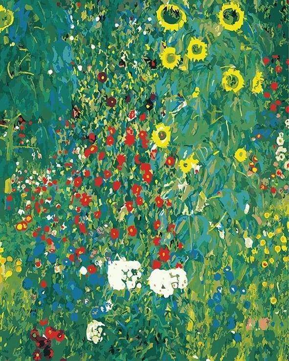 Abstracte Bloemen en Grassen Schilderen op Nummers