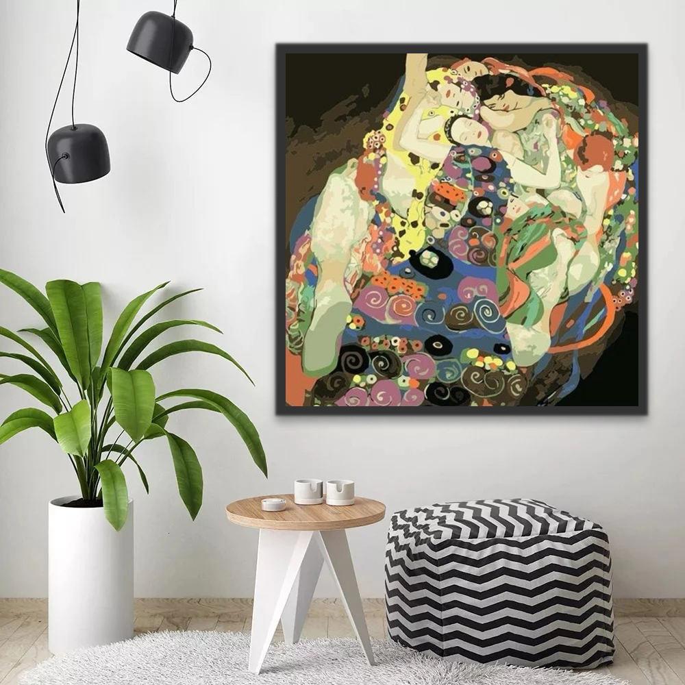 Abstracte Figuurschildering Schilderen op Nummers