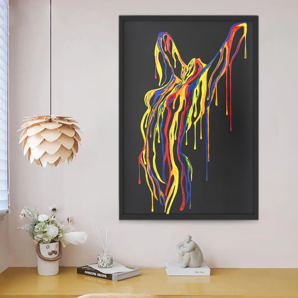 Abstracte Kleurrijke Figuur Schilderen op Nummers