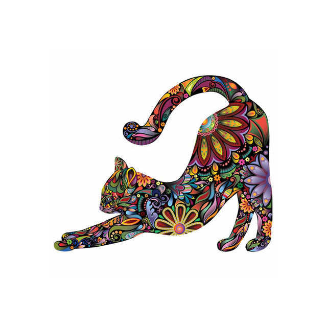 Abstracte Patronen Kat Schilderen op Nummers