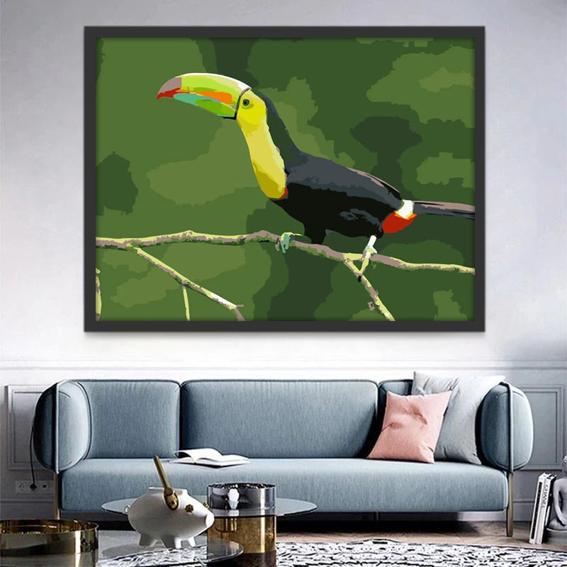 Abstracte Toekan Schilderen op Nummers