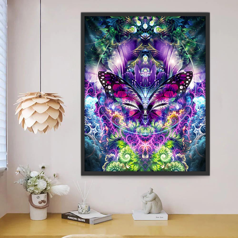 Abstracte Vlinder Schilderen op Nummers