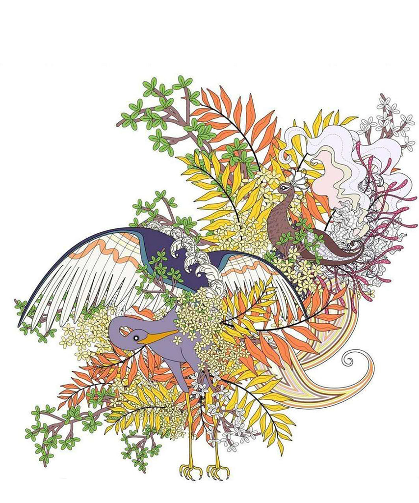 Abstracte Vogels Schilderen op Nummers