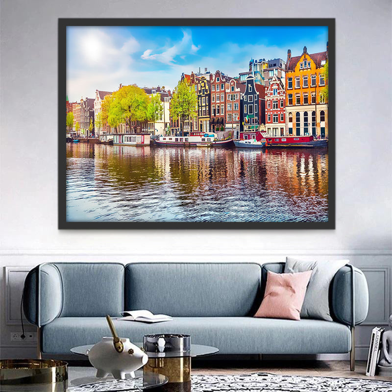 Amsterdam in de Lentezon Schilderen op Nummers
