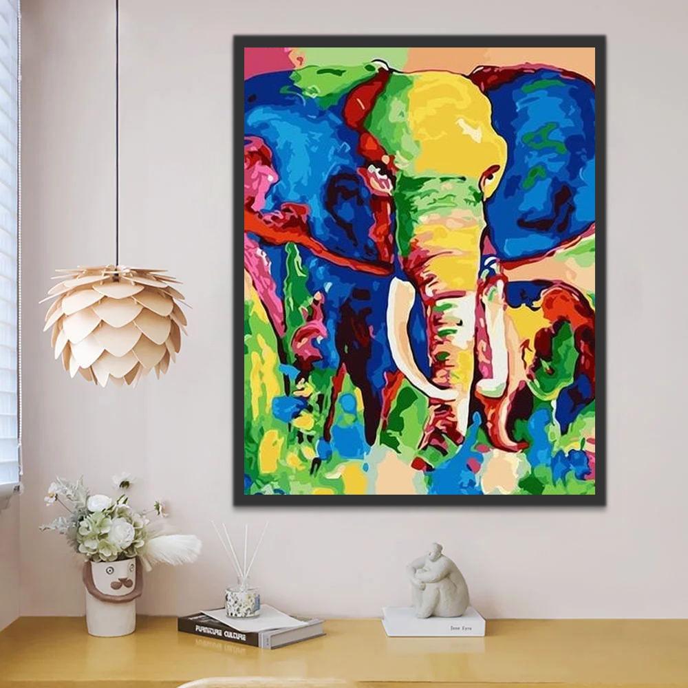 Aquarel Olifanten Schilderen op Nummers