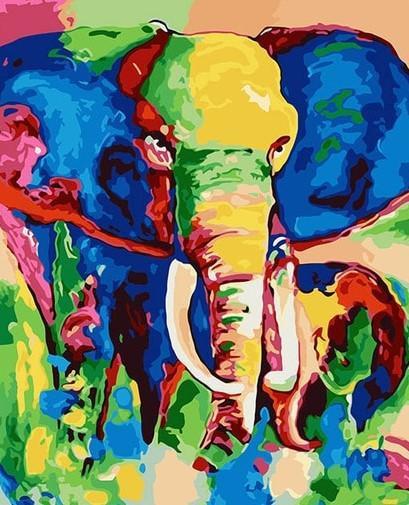 Aquarel Olifanten Schilderen op Nummers
