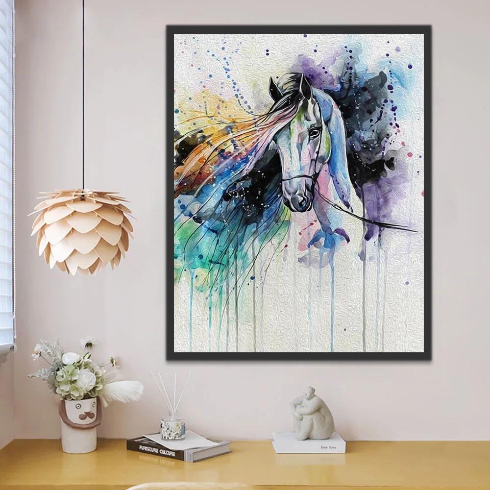 Aquarel Paard Schilderen op Nummers