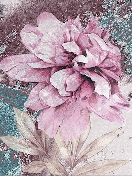 Aquarel Paarse Bloem Schilderen op Nummers
