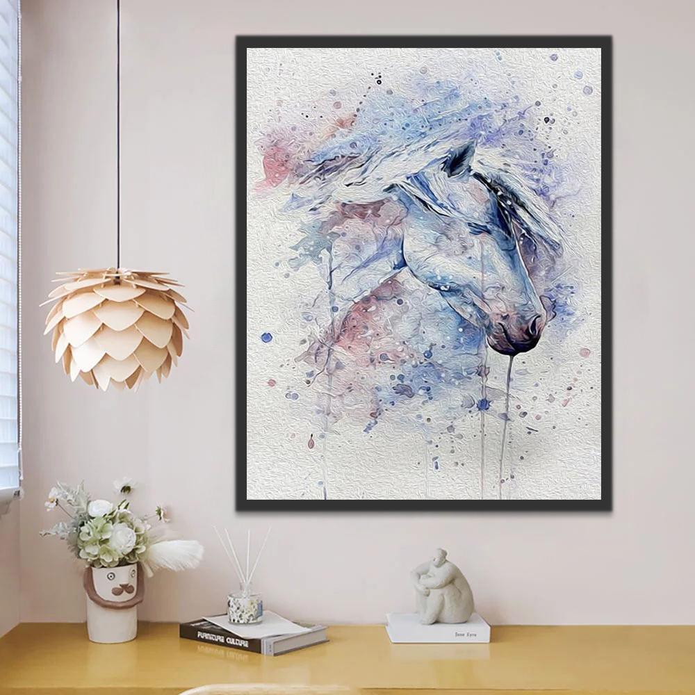 Aquarel Stijl Paard Schilderen op Nummers
