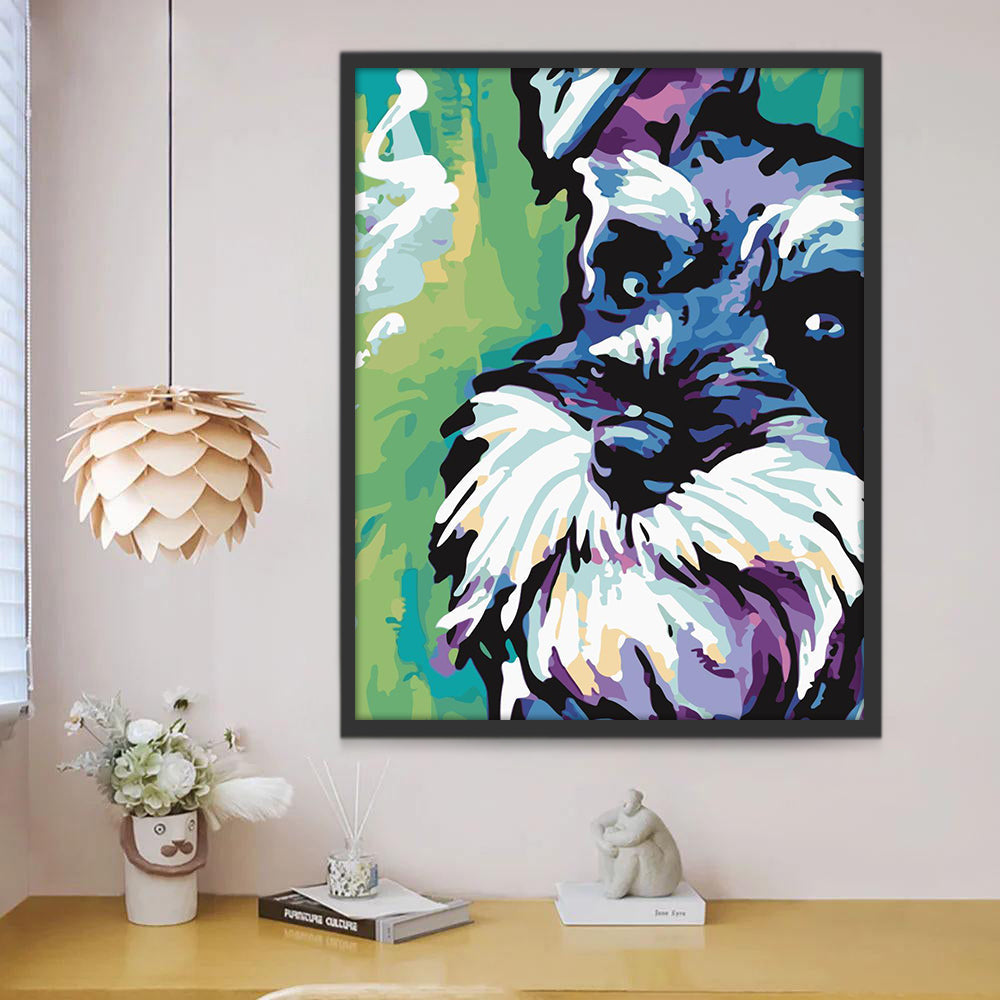 Aquarel Stijl Schnauzer Schilderen op Nummers