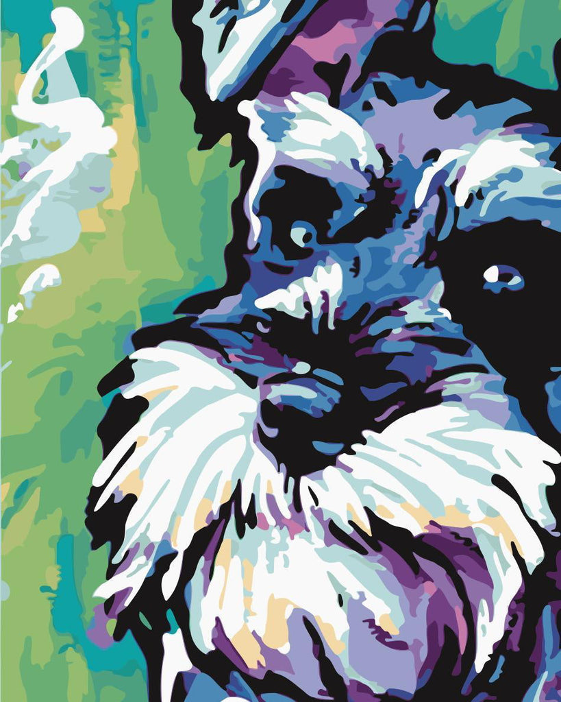Aquarel Stijl Schnauzer Schilderen op Nummers