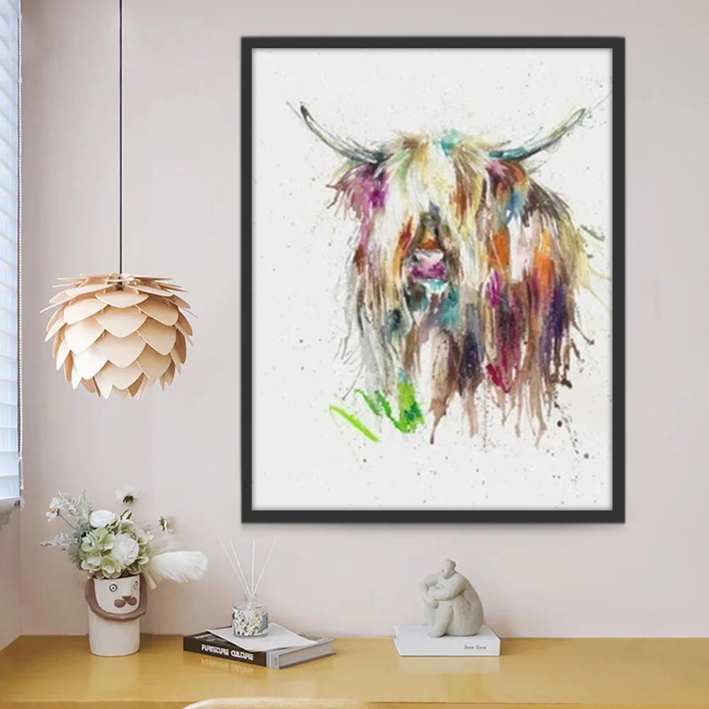 Aquarelstijl Yak Schilderen op Nummers