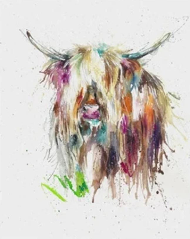 Aquarelstijl Yak Schilderen op Nummers