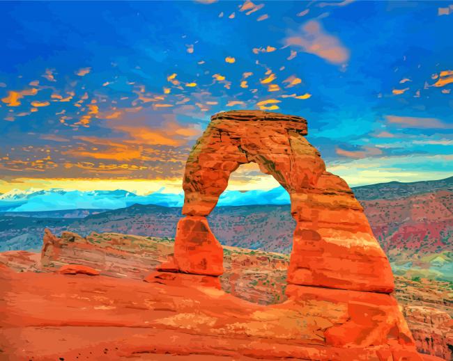 Arches National Park Schilderen op Nummers