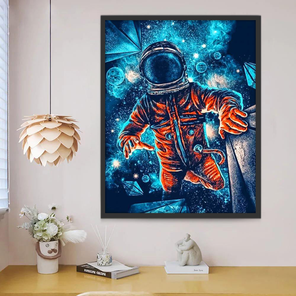 Astronaut in Kosmische Ruimte Schilderen op Nummers