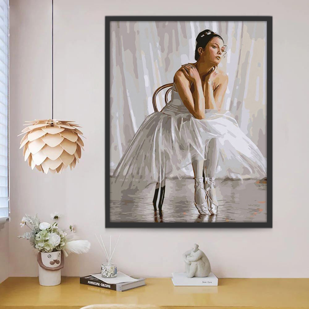 Balletdanseres in Stille Verstilling Schilderen op Nummers