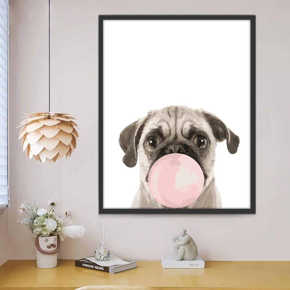 Bellenblazende Bulldog Schilderen op Nummers