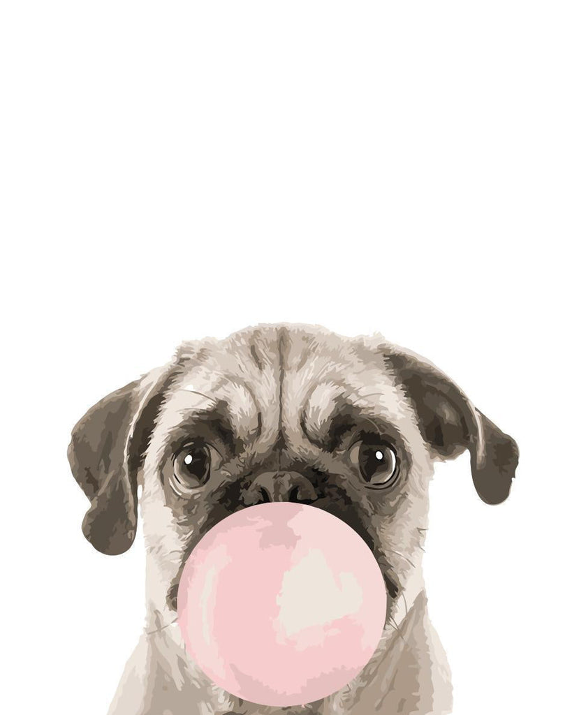Bellenblazende Bulldog Schilderen op Nummers