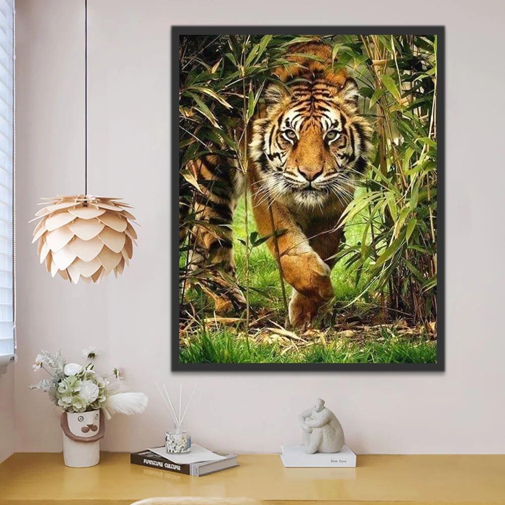 Bengaalse Tijger in de Jungle Schilderen op Nummers