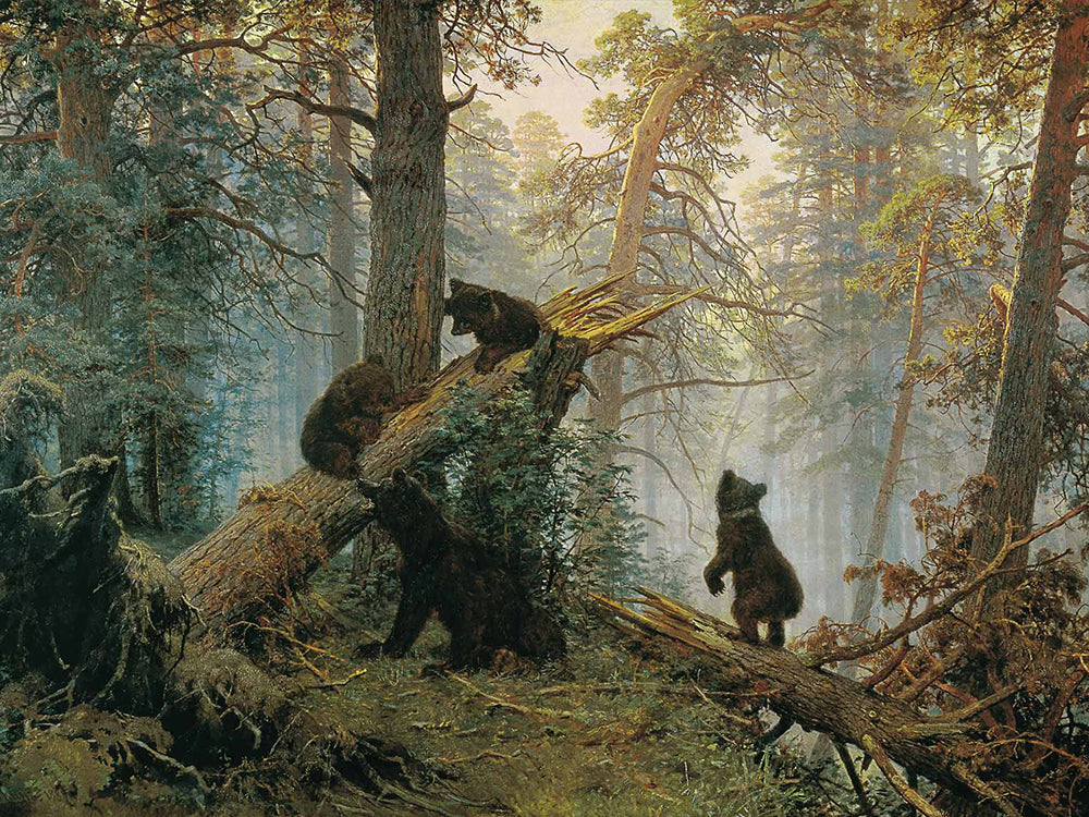 Beren in het Bos Schilderen op Nummers