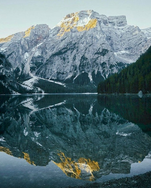 Bergspiegeling in Meer Schilderen op Nummers